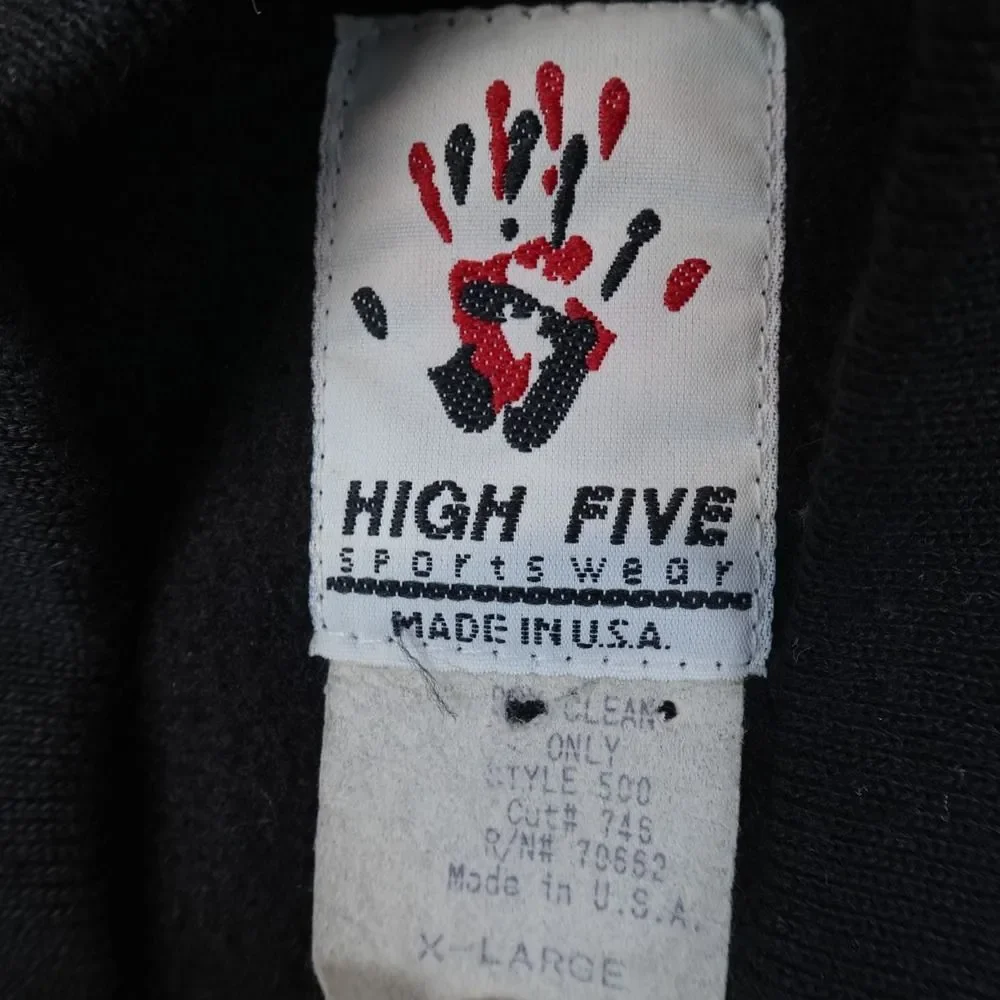 Vintage Highh Five Excalibur Hotel Casino Las Vegas Bomber Jacket Mens XL USA